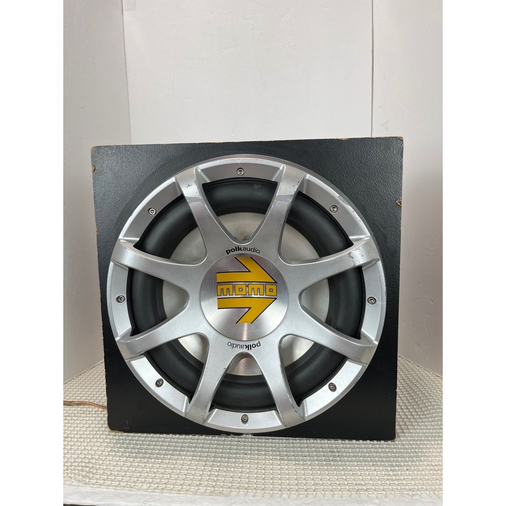 Polk Audio MOMO MM12 Subwoofer Car Audio Speaker in Plexiglass Enclosure Heavy